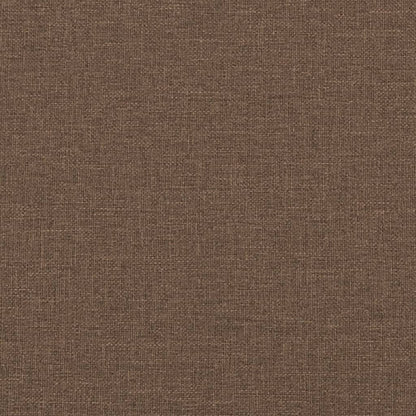 Bürostuhl mit Liegefunktion Braun Stoff