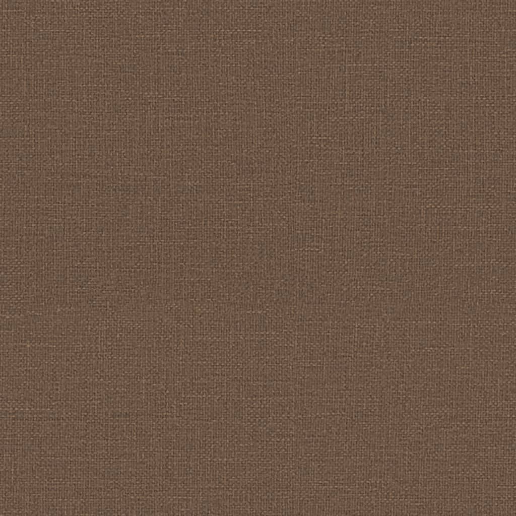 Bürostuhl mit Liegefunktion Braun Stoff