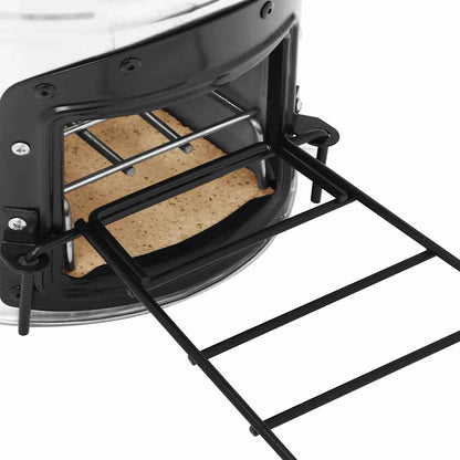 Camping-Ofen Silbern 45,5x33x25,5 cm Edelstahl