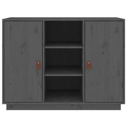 Sideboard Grau 100x40x75 cm Massivholz Kiefer