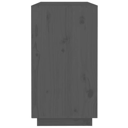 Sideboard Grau 100x40x75 cm Massivholz Kiefer