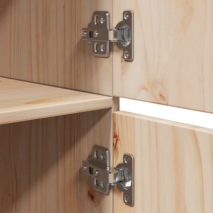 Highboard 34x40x108,5 cm Massivholz Kiefer