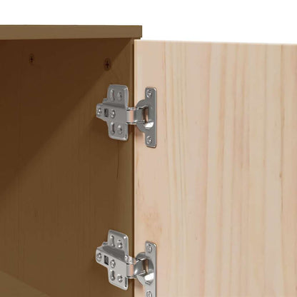 Highboard Honigbraun 67x40x108,5 cm Massivholz Kiefer