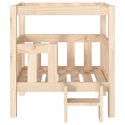 Hundebett 65,5x50,5x70 cm Massivholz Kiefer