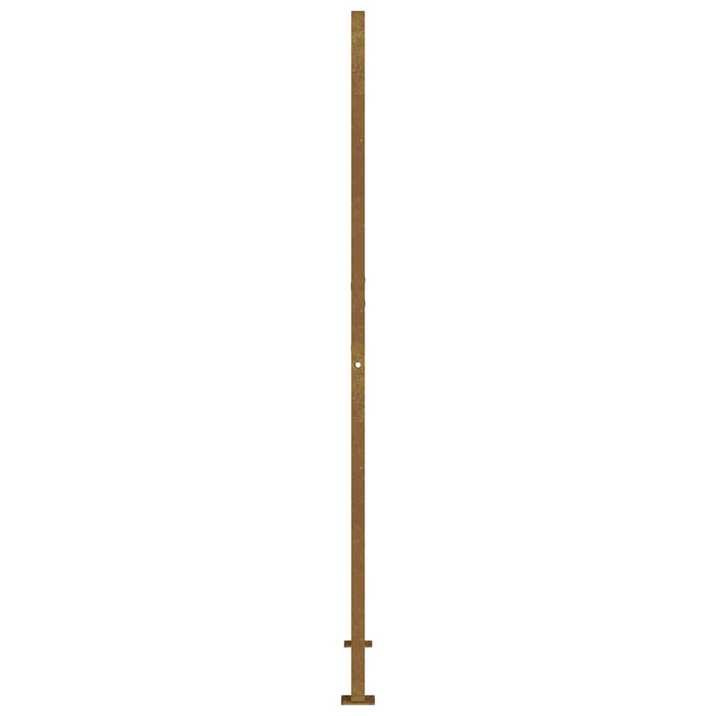 Gartentor 100x200 cm Cortenstahl Quadratisches Design