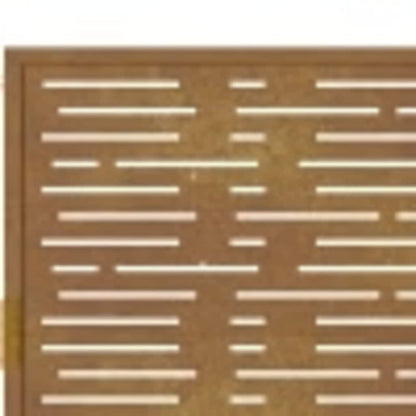 Gartentor 100x200 cm Cortenstahl Quadratisches Design