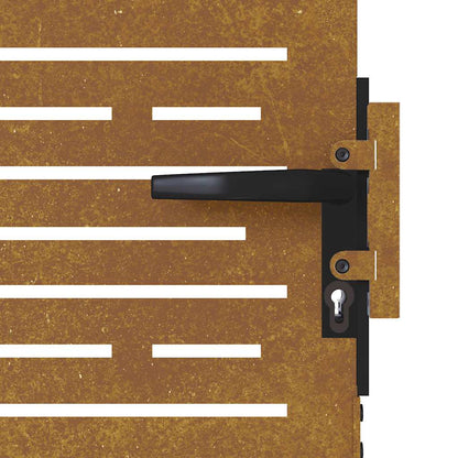 Gartentor 85x75 cm Cortenstahl Quadratisches Design