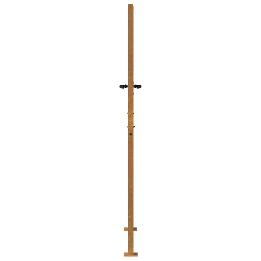 Gartentor 100x175 cm Cortenstahl Quadratisches Design