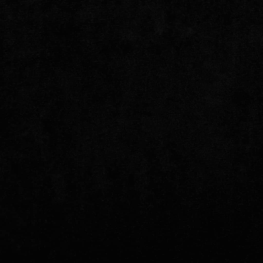 Hundebett Schwarz 66x40x45 cm Samt