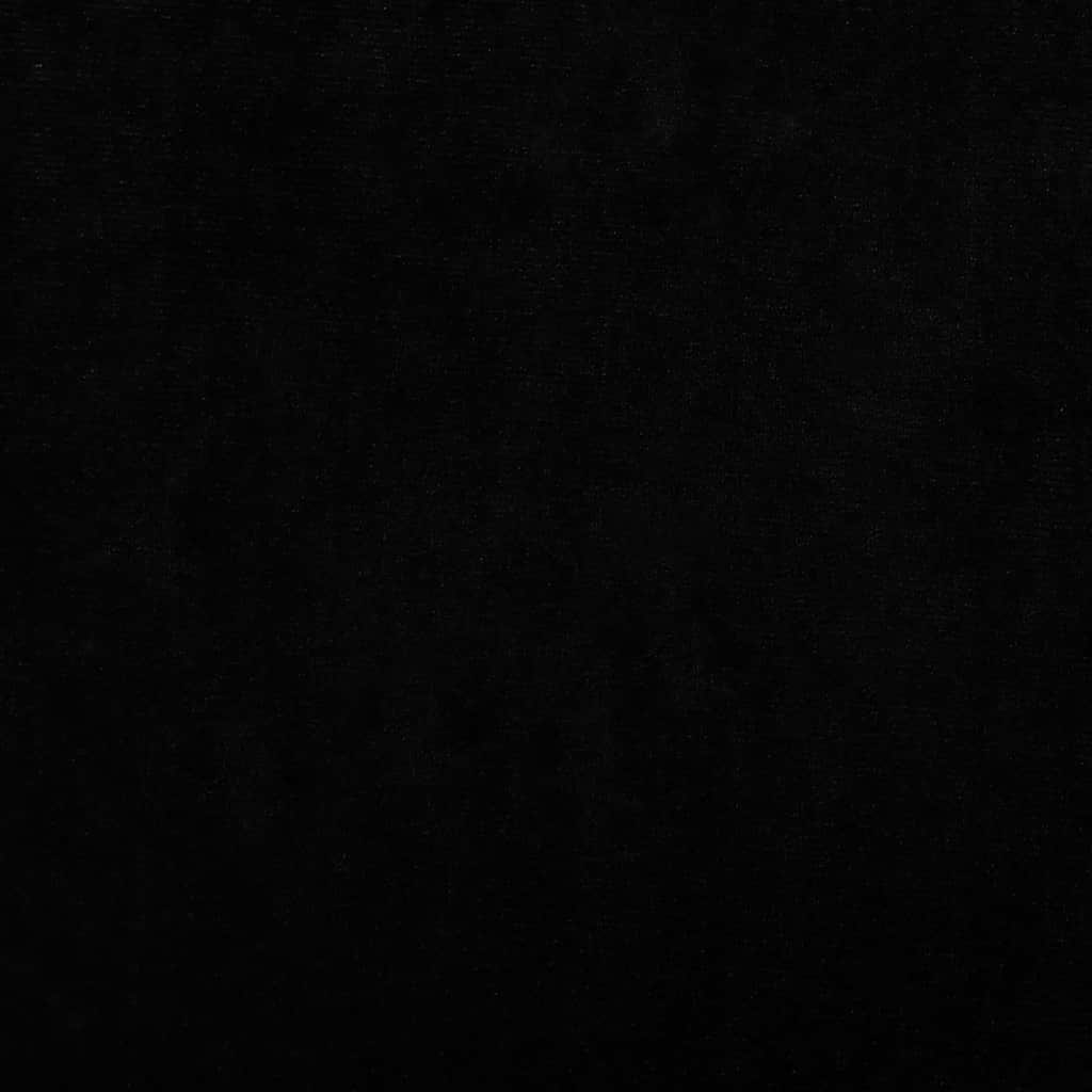 Hundebett Schwarz 70x52x30 cm Samt