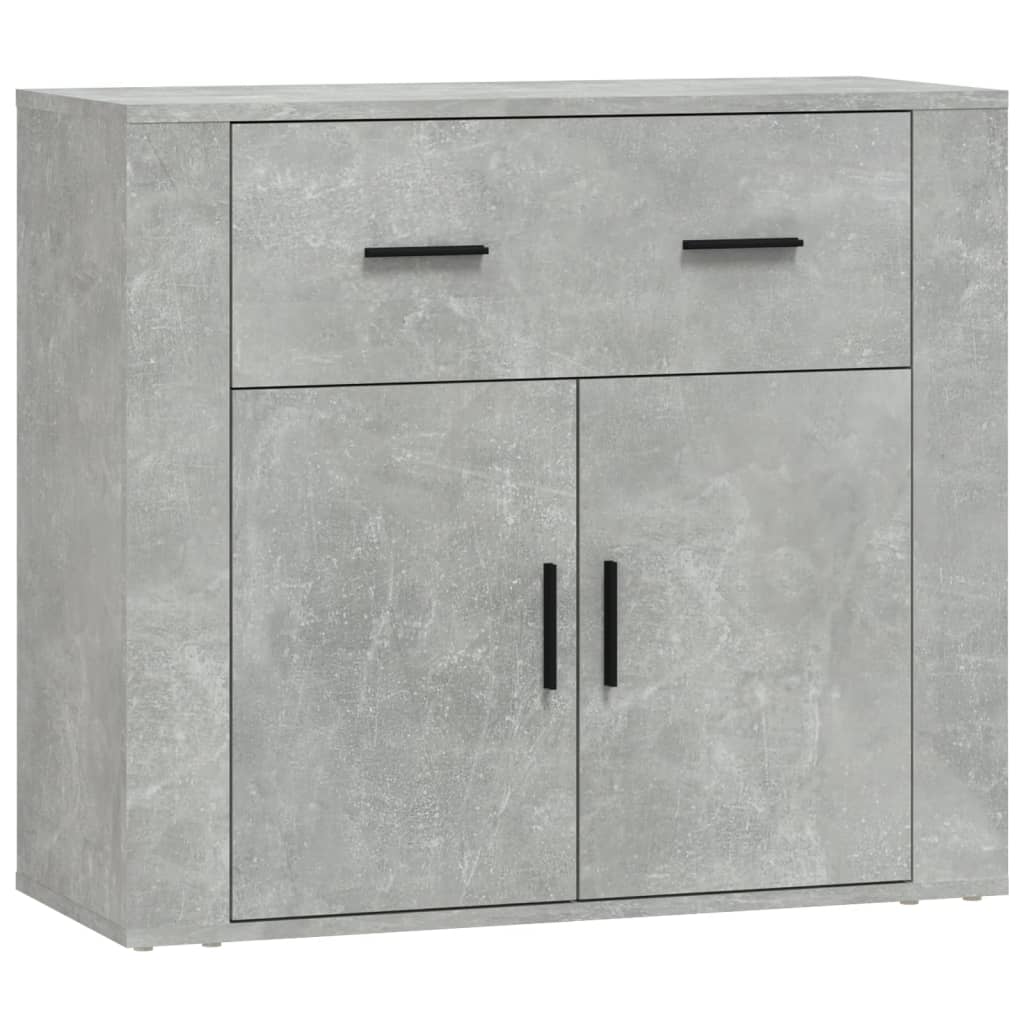 Sideboard Betongrau 80x33x70 cm Holzwerkstoff