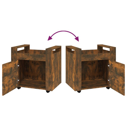 Bürowagen Räuchereiche 60x45x60 cm Holzwerkstoff