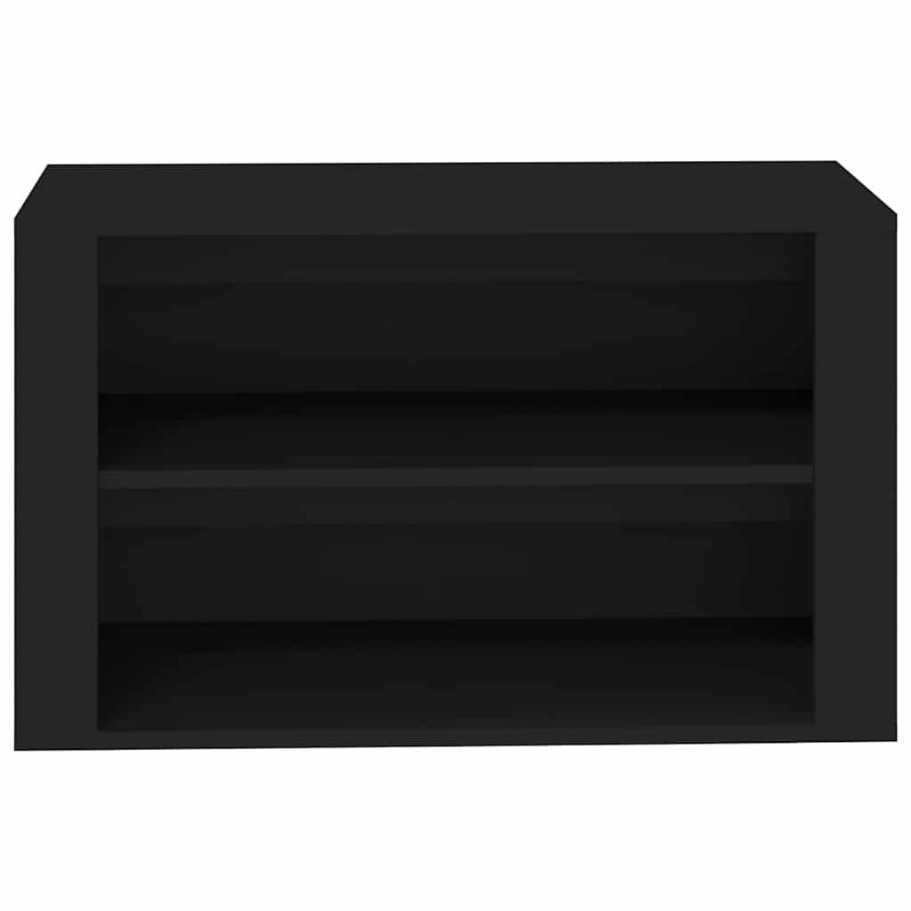 Schuhregal Schwarz 75x35x45 cm Holzwerkstoff