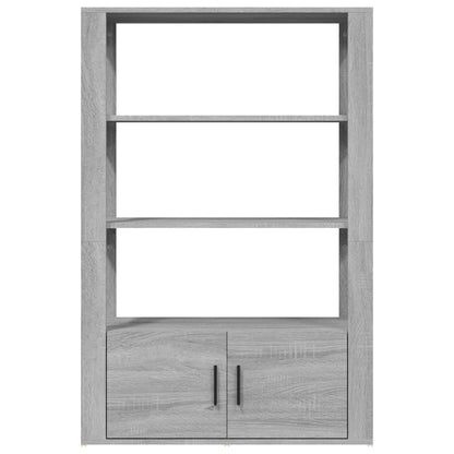 Sideboard Grau Sonoma 80x30x119,5 cm Holzwerkstoff