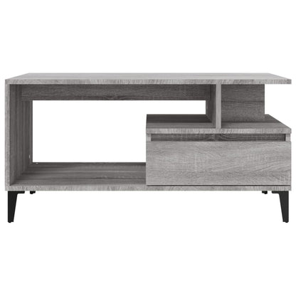 Couchtisch Grau Sonoma 90x49x45 cm Holzwerkstoff