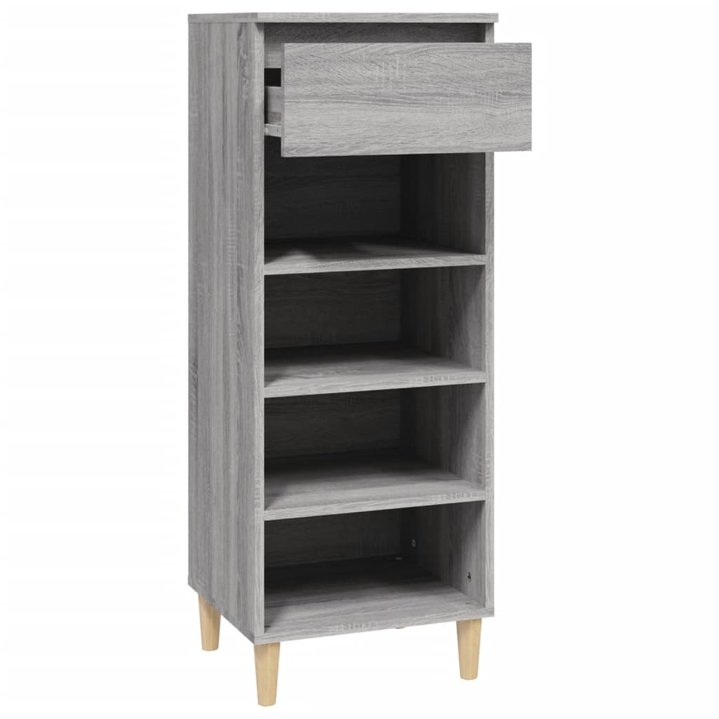 Schuhschrank Grau Sonoma 40x36x105 cm Holzwerkstoff