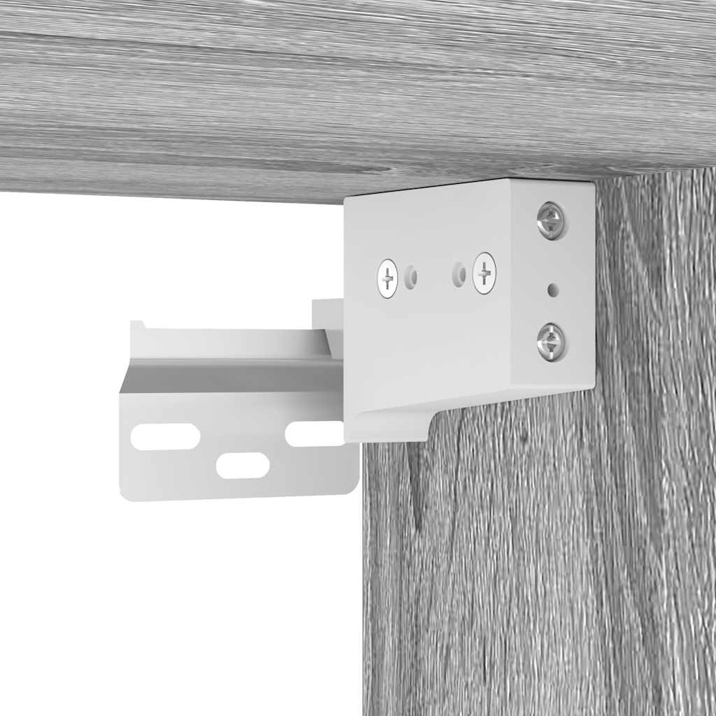 Wand-Schuhschrank Grau Sonoma 100x35x38 cm Holzwerkstoff