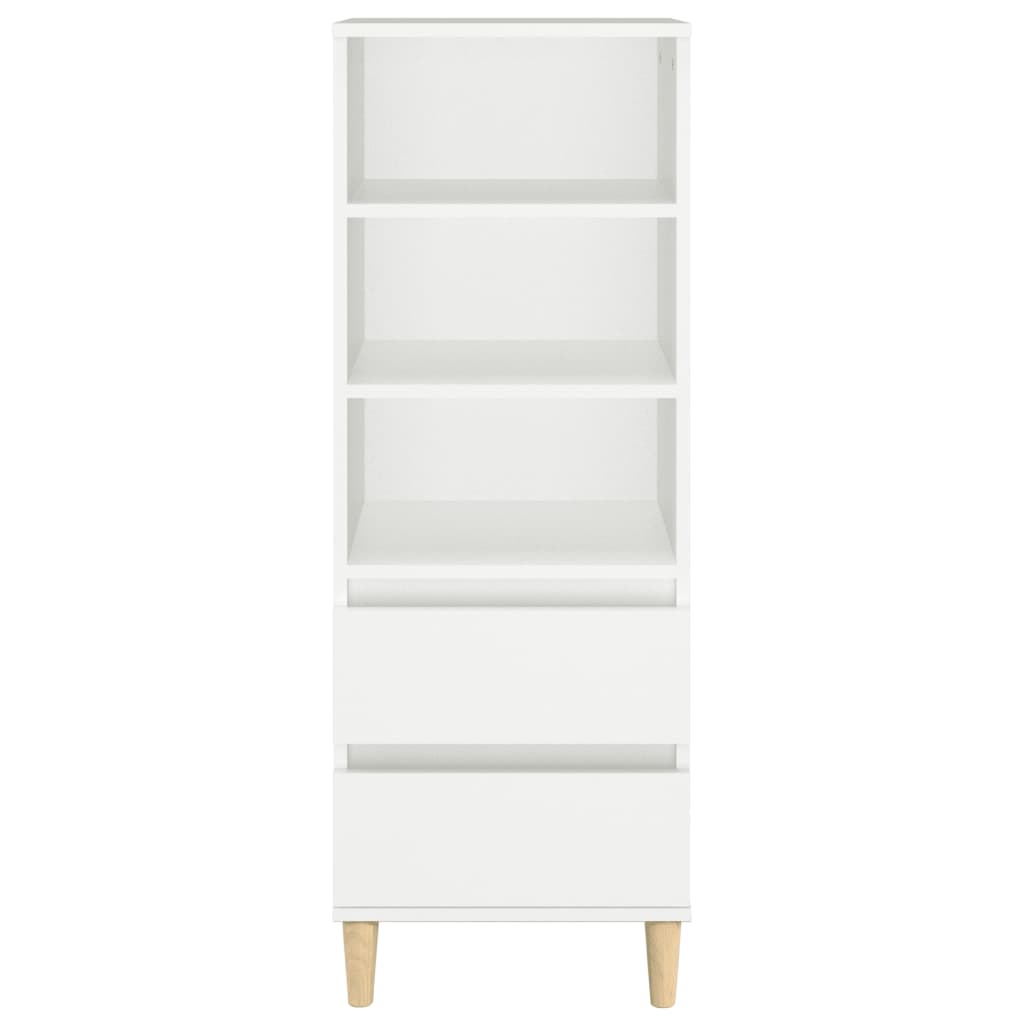 Highboard Weiß 40x36x110 cm Holzwerkstoff