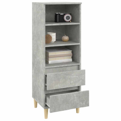 Highboard Betongrau 40x36x110 cm Holzwerkstoff