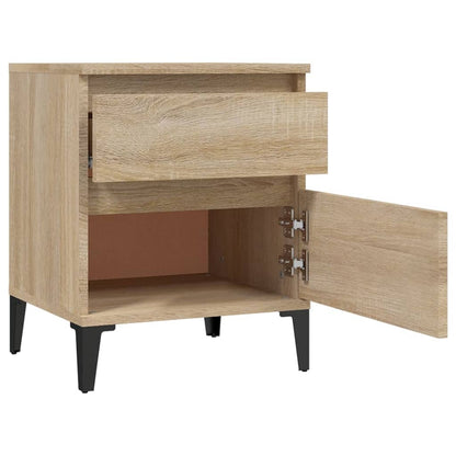 Nachttische 2 Stk. Sonoma-Eiche 40x35x50 cm