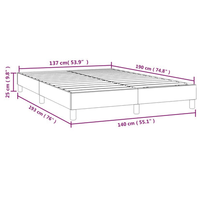 Boxspringbettgestell Dunkelgrau 140x190 cm Stoff