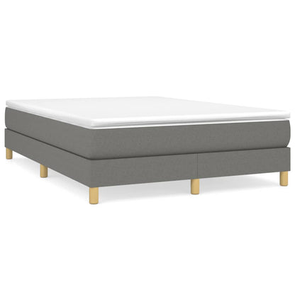 Boxspringbettgestell Dunkelgrau 140x190 cm Stoff