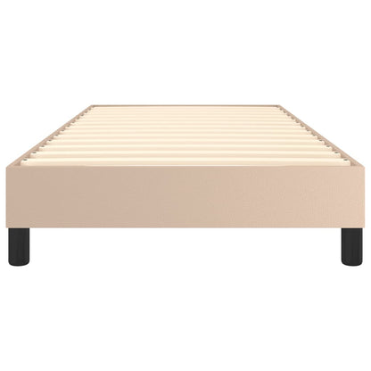 Boxspringbettgestell Cappuccino-Braun 80x200 cm Kunstleder