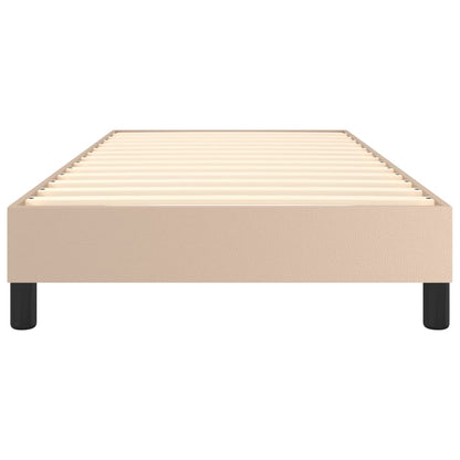 Boxspringbettgestell Cappuccino-Braun 90x190 cm Kunstleder