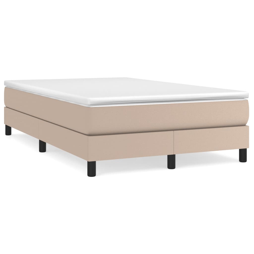 Boxspringbettgestell Cappuccino-Braun 120x200 cm Kunstleder