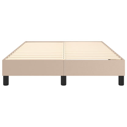 Boxspringbettgestell Cappuccino-Braun 120x200 cm Kunstleder