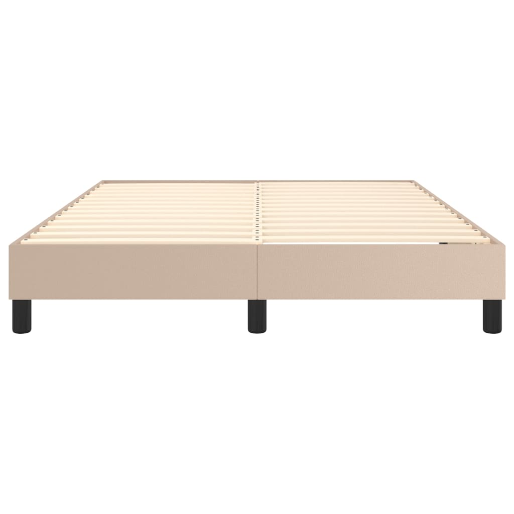 Boxspringbettgestell Cappuccino-Braun 140x190 cm Kunstleder