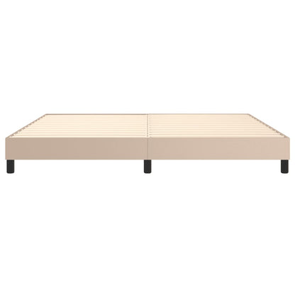 Boxspringbettgestell Cappuccino-Braun 200x200 cm Kunstleder