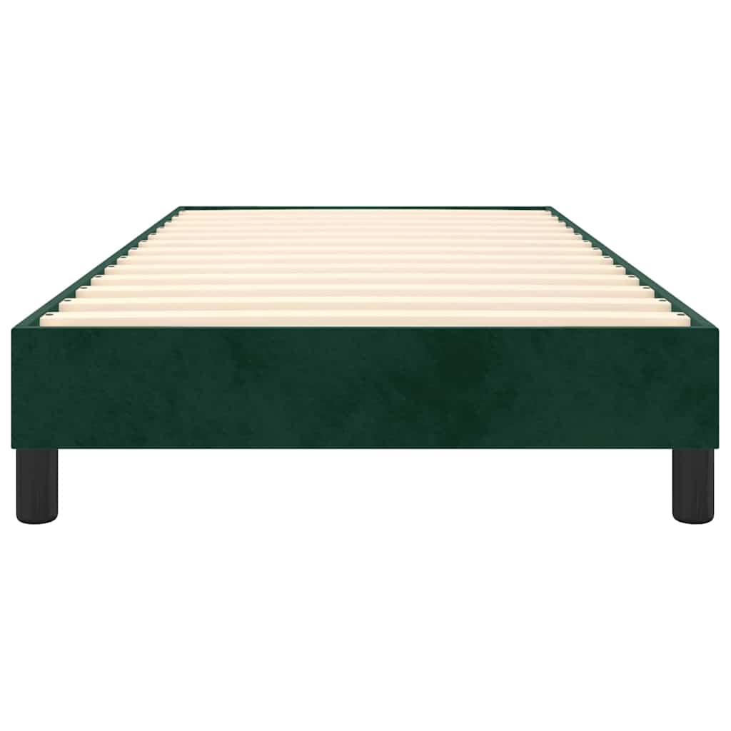Boxspringbettgestell Dunkelgrün 90x200 cm Samt