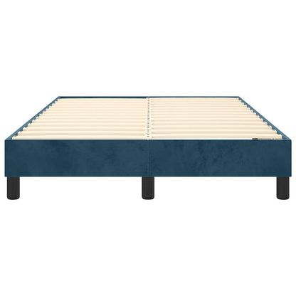 Boxspringbettgestell Dunkelblau 120x200 cm Samt
