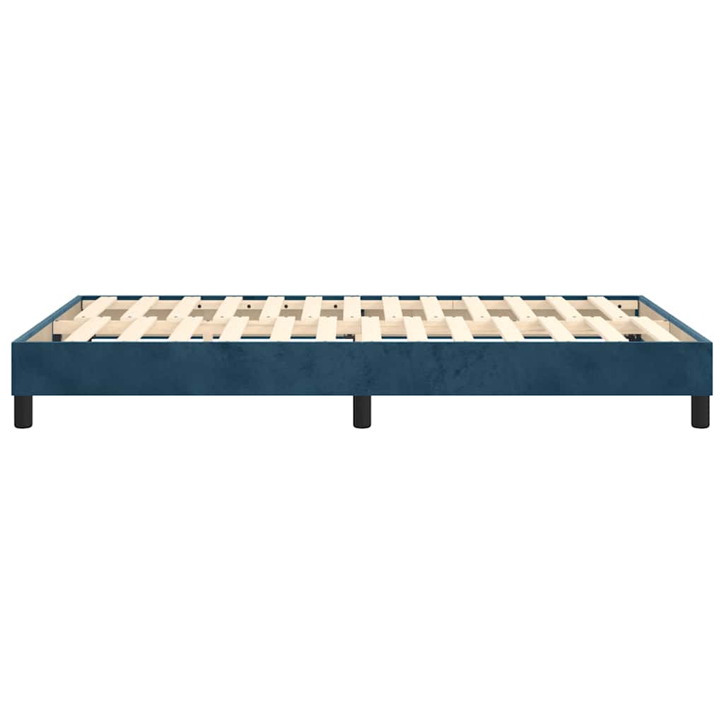 Boxspringbettgestell Dunkelblau 120x200 cm Samt