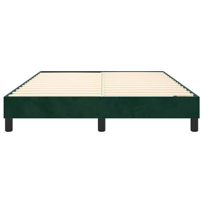 Boxspringbettgestell Dunkelgrün 140x190 cm Samt