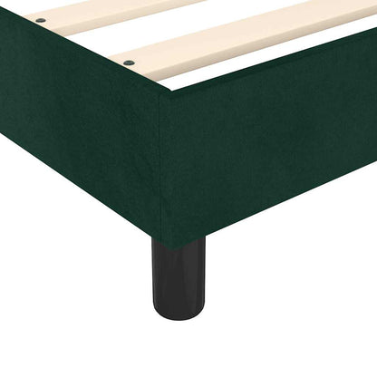 Boxspringbettgestell Dunkelgrün 140x190 cm Samt