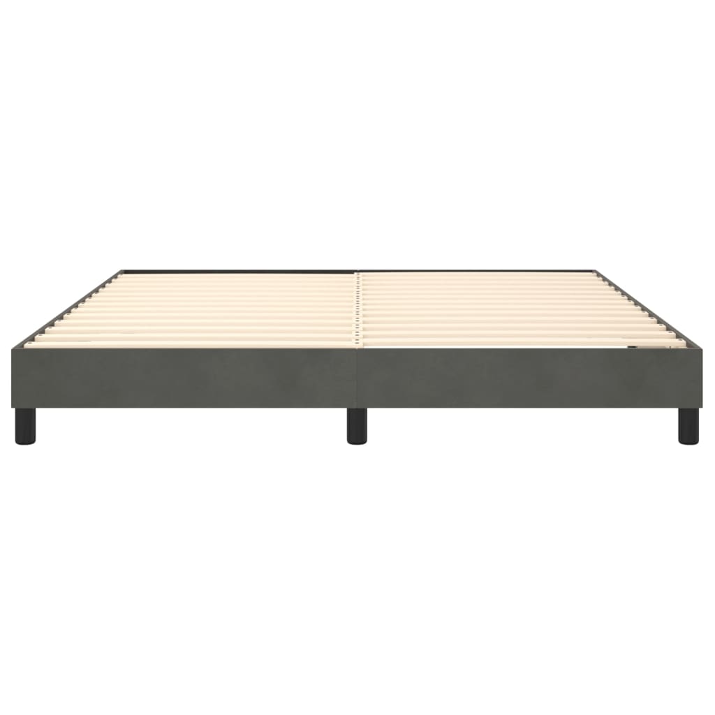 Boxspringbettgestell Dunkelgrau 160x200 cm Samt