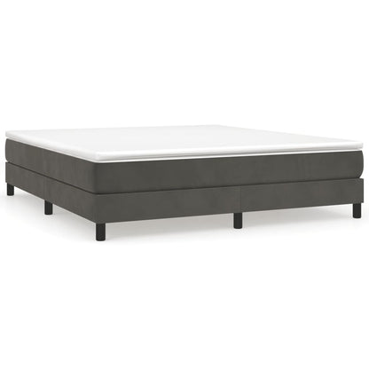 Boxspringbettgestell Dunkelgrau 180x200 cm Samt