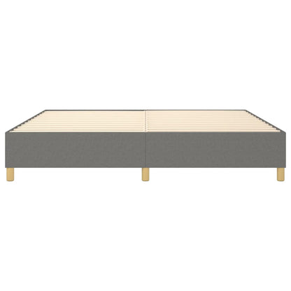 Boxspringbettgestell Dunkelgrau 140x190 cm Stoff