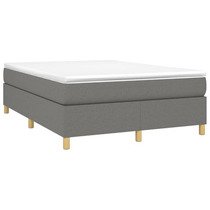 Boxspringbettgestell Dunkelgrau 140x200 cm Stoff