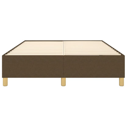Boxspringbettgestell Dunkelbraun 140x200 cm Stoff