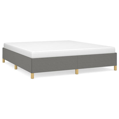 Boxspringbettgestell Dunkelgrau 160x200 cm Stoff