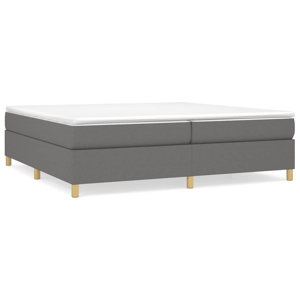 Boxspringbettgestell Dunkelgrau 200x200 cm Stoff