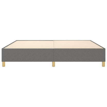 Boxspringbettgestell Dunkelgrau 200x200 cm Stoff