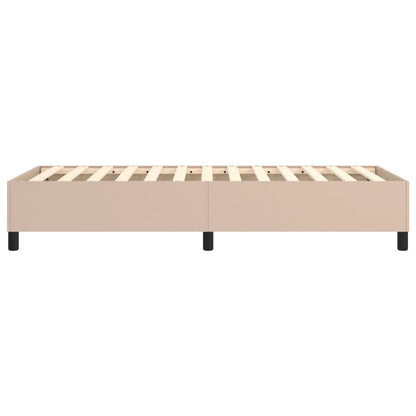 Boxspringbettgestell Cappuccino-Braun 90x190 cm Kunstleder