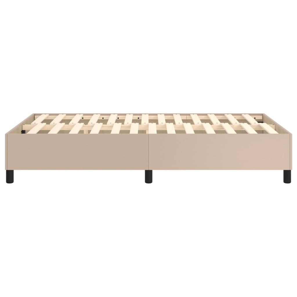 Boxspringbettgestell Cappuccino-Braun 120x200 cm Kunstleder
