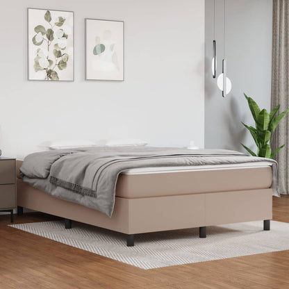 Boxspringbettgestell Cappuccino-Braun 140x190 cm Kunstleder
