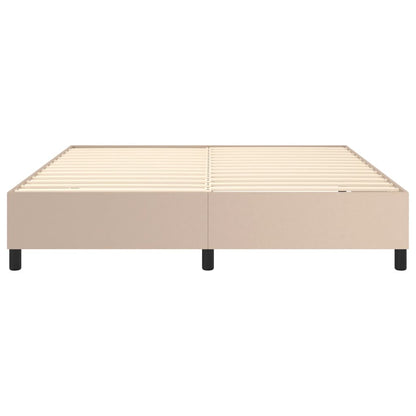 Boxspringbettgestell Cappuccino-Braun 160x200 cm Kunstleder
