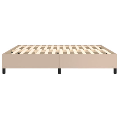 Boxspringbettgestell Cappuccino-Braun 160x200 cm Kunstleder